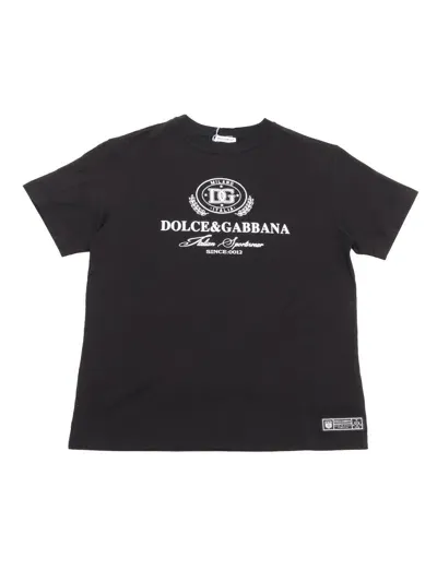 Dolce & Gabbana Junior Kids' T-shirt In Black