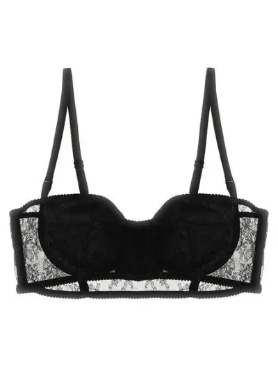 Dolce & Gabbana Lace Balconette Corset For Women In Black