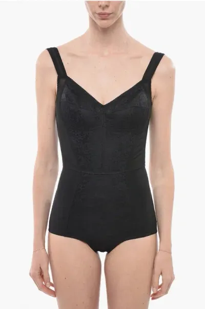 Dolce & Gabbana Corset Bodysuit In Black