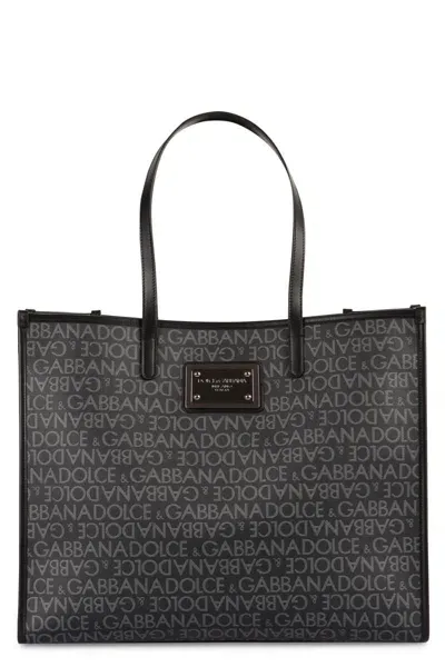 Dolce & Gabbana Large Tote In Grey