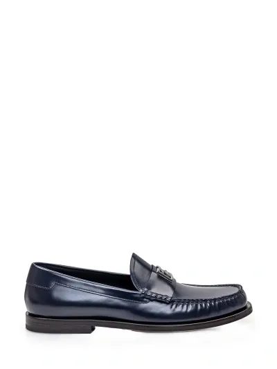 Dolce & Gabbana Leather Loafer In Blue