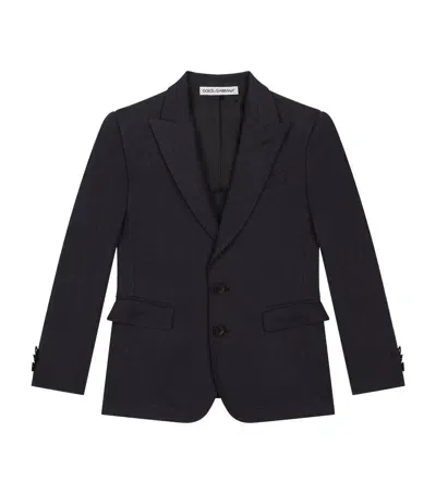 Dolce & Gabbana Kids' Linen-blend Blazer