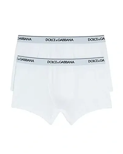 Dolce & Gabbana Logo Boxer Briefs, Pack Of 2 In White