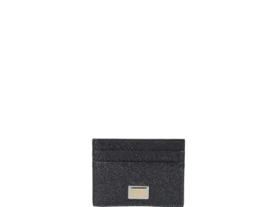 Dolce & Gabbana Logo Card Holder In Nero