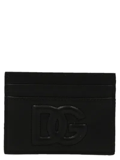 Dolce & Gabbana Logo Card Holder Wallets, Card Holders In Black