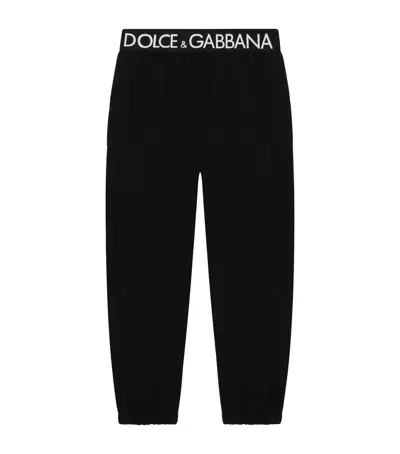 Dolce & Gabbana Kids' Logo Leggings In Black