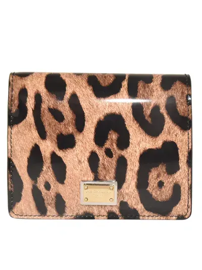 Dolce & Gabbana Logo Plaque Wallet In Leo