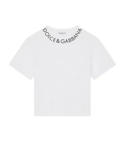 Dolce & Gabbana Kids' Logo T-shirt In White