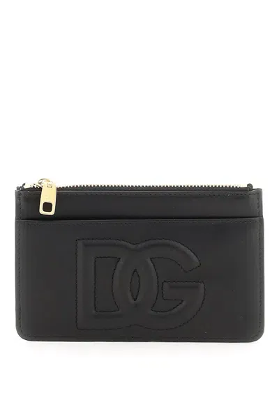 Dolce & Gabbana Logoed Cardholder In Nero (black)