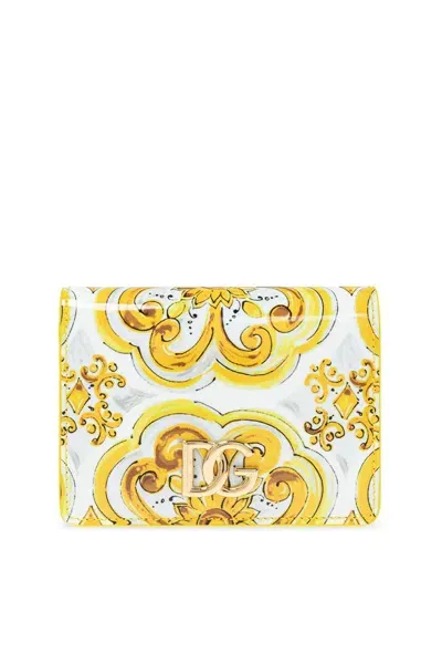 Dolce & Gabbana Continental 3.5 Wallet With In Yellow