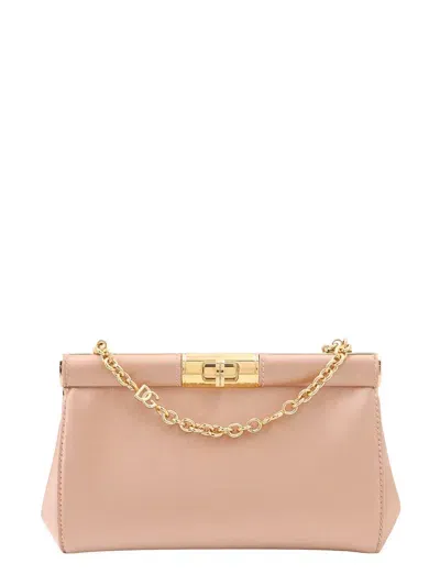 Dolce & Gabbana Marlene Shoulder Bag In Beige Scuro