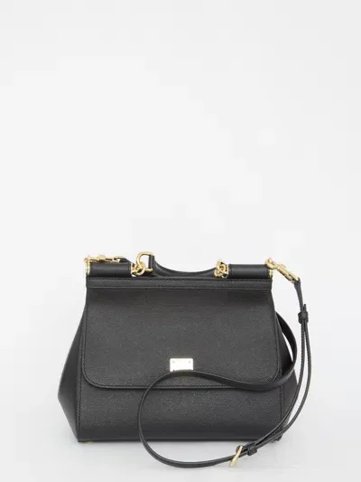 Dolce & Gabbana Medium Sicily Bag In Black