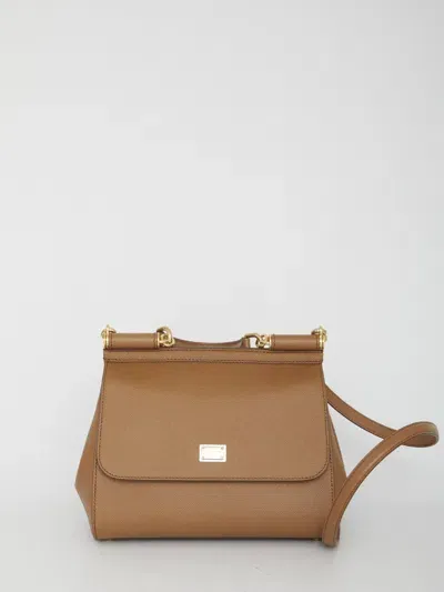 Dolce & Gabbana Medium Sicily Bag In Brown