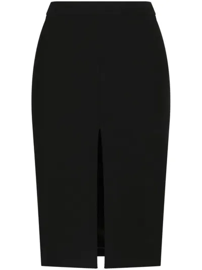 Dolce & Gabbana Midi Pencil Skirt In Black