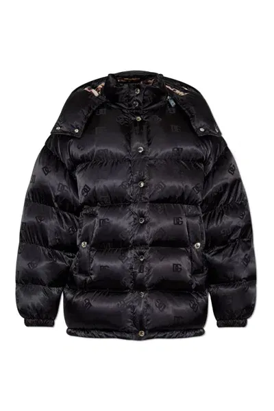 Dolce & Gabbana Down Jacket In Black