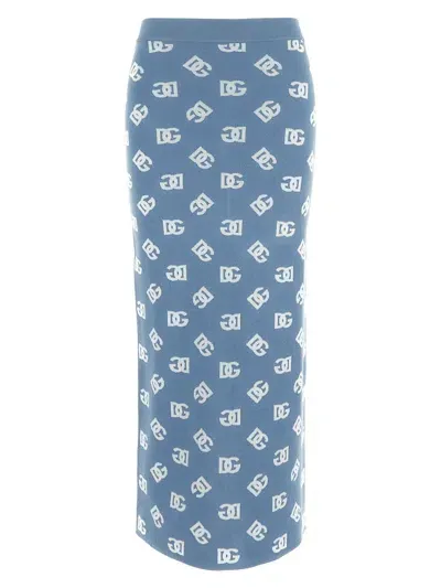 Dolce & Gabbana Pencil Skirt In Blue