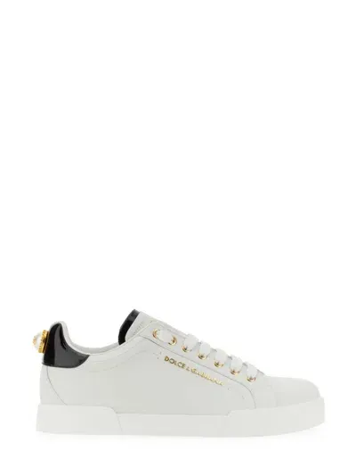 Dolce & Gabbana Portofino Sneaker In White