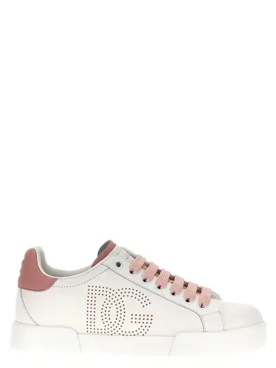 Dolce & Gabbana Portofino Sneakers In White