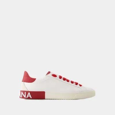 Dolce & Gabbana Portofino Sneakers In White