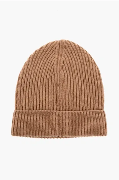 Dolce & Gabbana Ribbed Wool And Cashmere Beanie