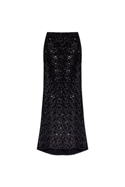 Dolce & Gabbana Sequined Mermaid Skirt In Black