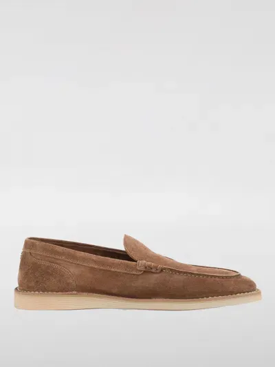 Dolce & Gabbana Men's Suede Leather Loafers In Beige