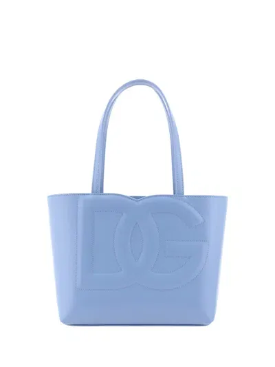 Dolce & Gabbana Shopping Bag In Blue