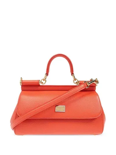 Dolce & Gabbana Sicily Bag In Yellow & Orange