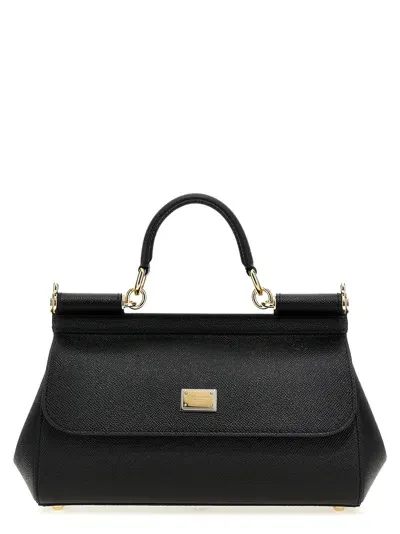 Dolce & Gabbana Sicily Hand Bags In Black