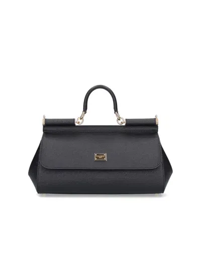 Dolce & Gabbana Sicily Handbag In Black  