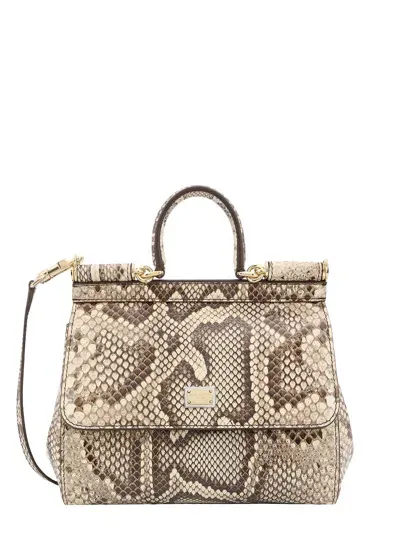 Dolce & Gabbana Sicily Handbag In White