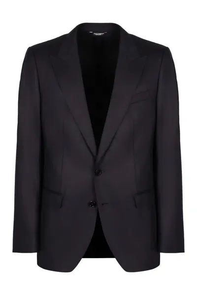 Dolce & Gabbana Single-breasted Two-button Blazer In Blue