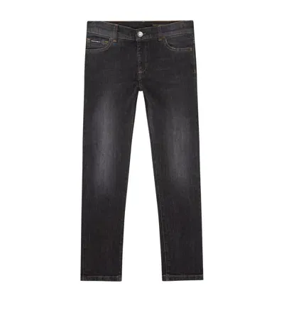 Dolce & Gabbana Kids' Skinny Jeans In Black