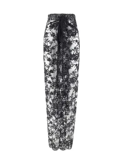 Dolce & Gabbana Long Skirt In Nero