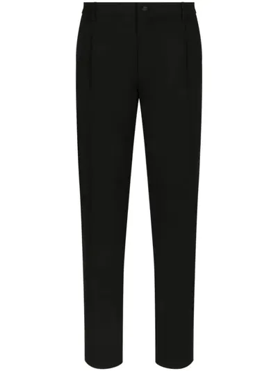 Dolce & Gabbana Slim Tailored Trousers In Black