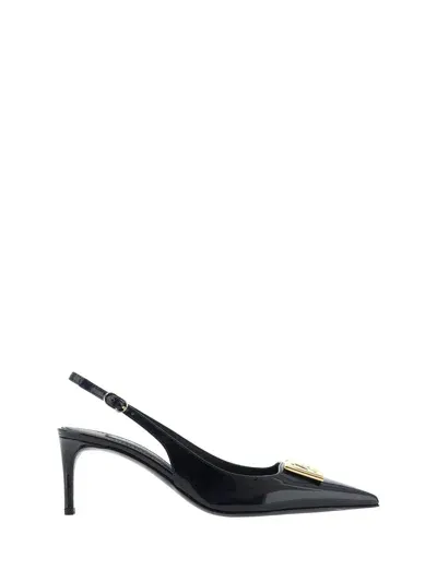 Dolce & Gabbana Slingback Pumps In Nero