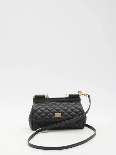 Dolce & Gabbana Small Sicily Bag In Black