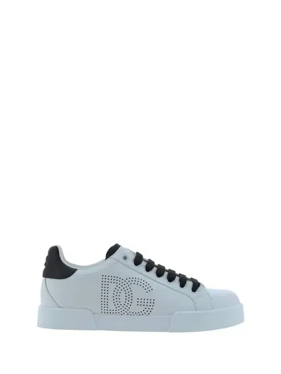 Dolce & Gabbana Sneakers In Bianco/nero