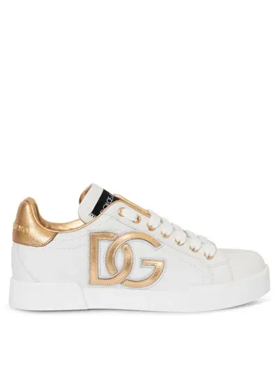 Dolce & Gabbana Sneakers Classica In Oro