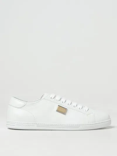 Dolce & Gabbana Dolce &amp; Gabbana Saint Tropez Plaque Sneakers In White