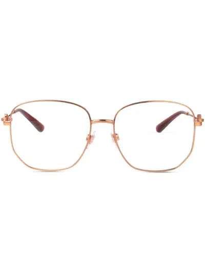 Dolce & Gabbana Square-frame Glasses In Gold