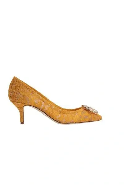 Dolce & Gabbana With Heel In Dark Yellow