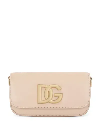 Dolce & Gabbana Women's 3.5 Leather Crossbody Bag In Pink