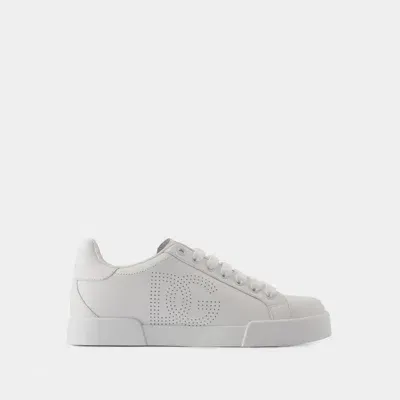 Dolce & Gabbana Women's Low Top Sneakers In White