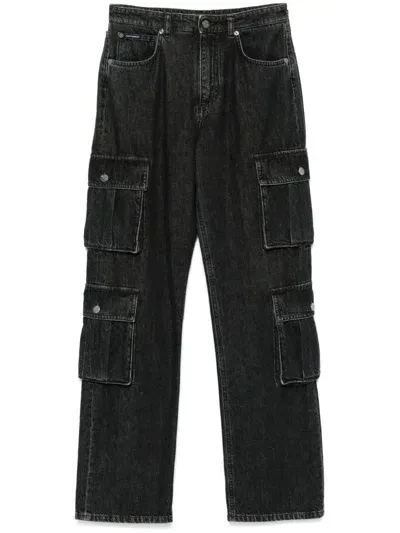 Dolce & Gabbana Women's Straight Cargo Jeans In Black