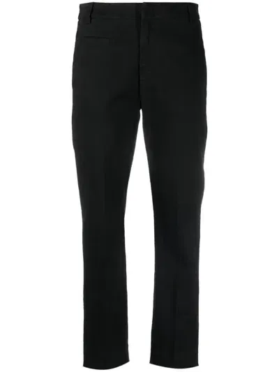 Dondup Black Cotton Trousers