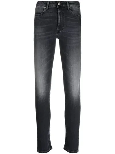 Dondup Faded Skinny Jeans In Schwarz