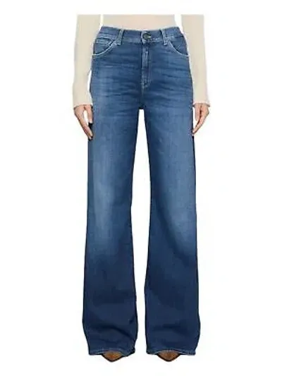 Pre-owned Dondup Frau Jeans Mit Weitem Bein Denim 18250 In Blau