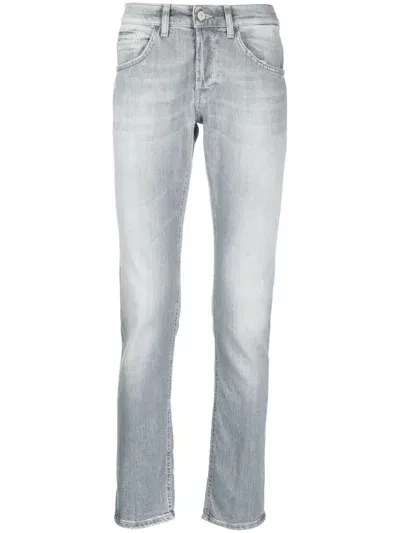 Dondup Light-wash Skinny-cut Jeans In Grau