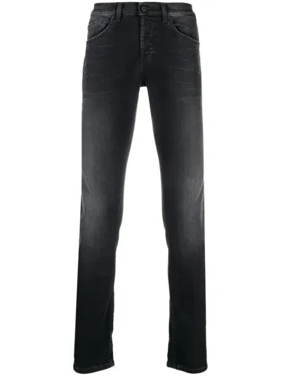 Dondup Low-rise Slim-cut Jeans In Black